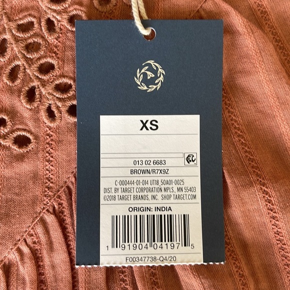 NWT Universal Thread Boho Blouse size xs - Picture 4 of 6